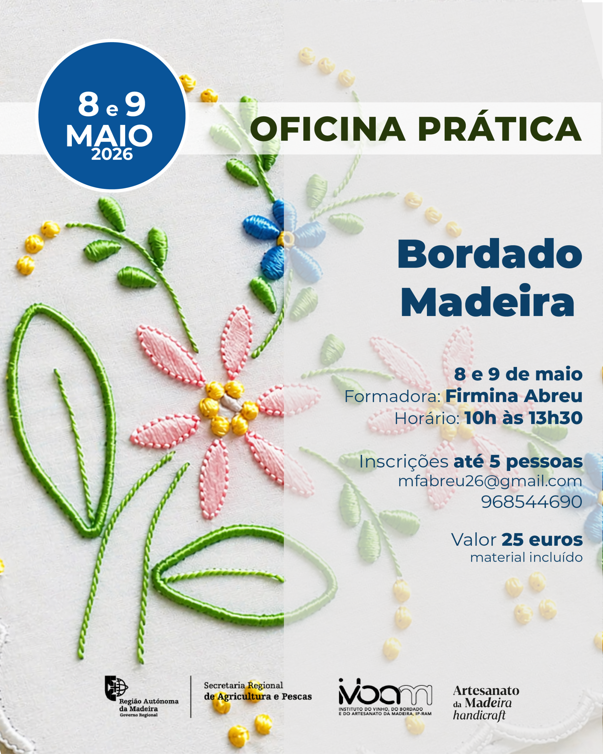 Worshop Bordado da Madeira: Festa da Flor 2026
